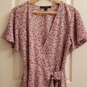 One Clothing top, size small, pink with flowers